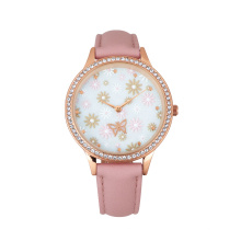 Hot sale Reloj 3D dial customized design jewellery case unique lady watch